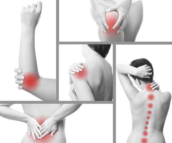 Processus inflammatoires dans plusieurs articulations souffrant d'arthrite