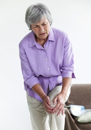 Douleur au genou due à l'arthrose.